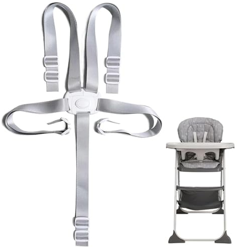CATOR Hochstuhl-Sicherheitsgurte, 5 Punkt Gurt Sicherheitsgurt, Ersatz-Sicherheitsgurte, 5-Punkt-Kinder-Sicherheitsgurte, hochstuhl zubehör, wandelbare Gurte für Hochstuhl/Kinderwagen/Kinderwagen