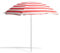 THE SECRET HOME - Sombrilla de Playa con Protección UV 50+ - Ø220 cm - Color Rojo y Blanco - Parasol de Tela Oxford y Metal - Incluye Bolsa de Transporte – Ideal para Viajes y Camping