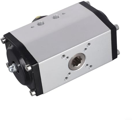 AT40/AT52 Pneumatischer Stellantrieb, doppeltwirkend, 90° drehbar, Aluminiumgehäuse, Ventilsteuerung für Kugelhähne und Absperrklappen in der industriellen Automatisierung, (GT52)