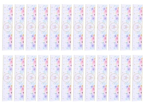 GARVALON 48 Stück Einhorn Aufkleber für Wasserflaschen Kindersichere Party Deko Einhornmotive Rot 2 Packungen À 24 Stück Sticker für Einhornpartys und Festdeko