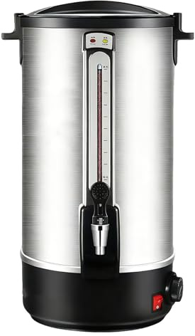 MINEYCHCEY Pentola Bollitore,Dispenser Acqua Calda Vin Brulè caffè tè,Distributore Elettrico Bevande Calde con Rubinetto,Impostazione della Temperatura 30-110 °C 30L