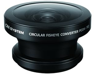 OM System FCON-T02 Fisheye-Konverter für TG-7, TG-6 & alle TG Kameras | Unterwasser-Weitwinkel mit Zirkular- & Vollformat-Fisheye, stickstoffgefüllt, beschlagfrei, Schraubgewinde für CLA-T01