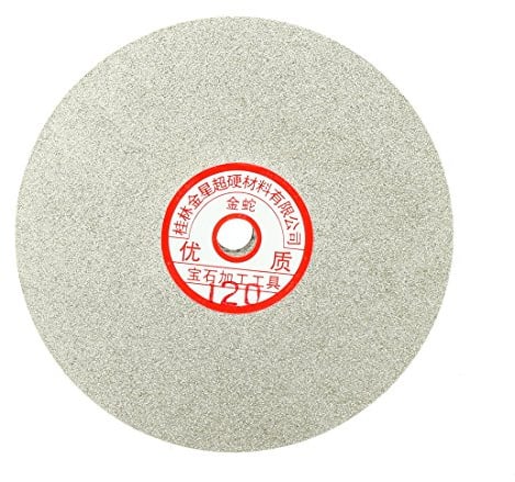 Sourcingmap 6-inch Grit 120 Diamond Coated Flat Lap Wheel Grinding Sanding Polishing Disc