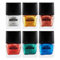 Metallic Nail Polish by Cosmic Moon - Set of 6 - Highly pigmented Nail Varnish - 10ml