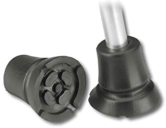 2er Set Big Foot Antirutschpuffer für Gehstöcke und Gehhilfen 18,5-20,5 mm
