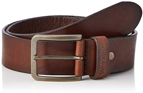 Wrangler Herren Struktureret bælte brunt Belt, Brown, 115 EU