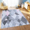 TAPISO Lazur Teppich Kinderteppich Kurzflor Geometrisch Figuren Dreieck Grau Creme Rosa Jugendzimmer Kinderzimmer Modern Design ÖKOTEX 160 x 220 cm