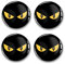 4 x Gel Aufkleber für Nabendeckel 60mm Durchmesser Felgenaufkleber Sticker für Felgen Emblem Doming für Auto Kfz Tuning Zubehör DM007 (Nr. 12 Eyes, Gel Aufkleber Set)