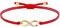 ZENI Unendlichkeitszeichen Armband Gold für Junge Mädchen, Handgefertigtes Stoffarmband Rot Verstellbar für Damen, Geburtstagsschmuck Geschenke für Kinder