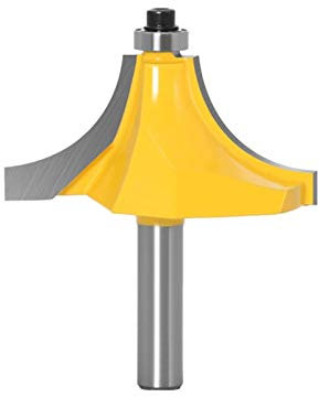 Cqinju-router bit 8mm Shank Wood Router Bit Straight End Mill Trimmer, Cleaning Round Over Edging Router Bit - 1 Radius 8 Shank, 1 Pcs, Woodworking Tool Kit (Cutting Edge Length : 8X63)