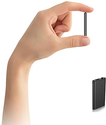 Nur 0,5 cm dick, Mini-Sprachaktivierter Rekorder, digitaler Audio-Recorder, kleines Hörgerät, Mikrodiktiergerät, Mikrodiktiergerät. STTWUNAKE