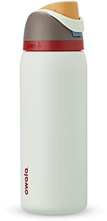 Owala FreeSip Insulated Stainless Steel Water Bottle with Straw, BPA-Free Travel Water Bottle, 946 ml, Boneyard