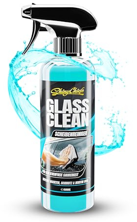 ShinyChiefs GLASS CLEAN - Auto-Glasreiniger für streifenfreie Reinigung | Schonender Scheibenreiniger für innen & außen mit hoher Schmutzlösekraft - schnell trocknendes Glasreinigerspray, 500ml