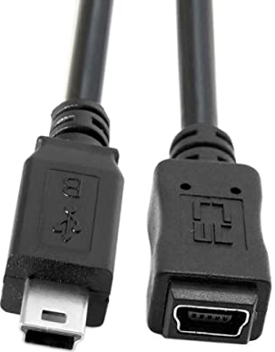 CY Cable USB 2.0 Mini USB 5Pin Male to 5Pin Female Extension Cable Hi Speed for Data Power 150cm