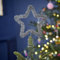 Ginger Ray Christmas Silver Tinsel Tree Star Topper Decorative Accessory