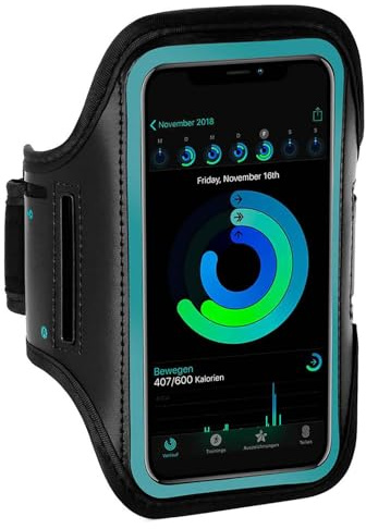ONEFLOW Workout Case für Samsung Galaxy S23 Ultra Sportarmband zum Joggen mit Touch Fenster, Handy Armband für Sport und Outdoor, Handyhalterung für den Arm, Lauftasche Jogging, Blau