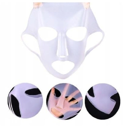 Deni Carte Maschera viso in silicone per maschera, migliora l'assorbimento dei cosmetici, maschera riutilizzabile