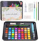 Set pintura profesional, 48 colores con pincel de depósito de agua, paleta, bolígrafo, papel acuarela, esponja, goma de borrar, caja de pinturas, ideal para niños y artistas.