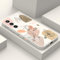 LEECG für Samsung Galaxy S24 Plus Hülle Blume Muster Design Drop Schutz Weiche Ultradünne Mikrofaser Innenfutter S24 Plus Cover-Morandi Weiß