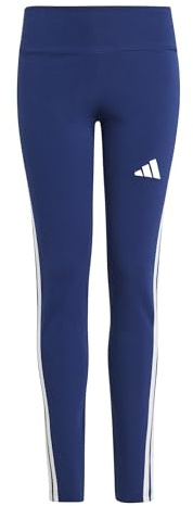 adidas Girl's ESSENTIALS 3 STRIPES LEGGINGS, dark blue/white, 14-15 Years