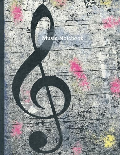 Music Notebook - Grunge: Quaderno Pentagrammato