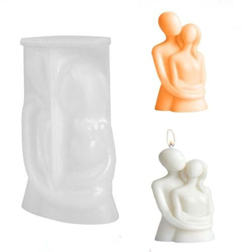 Silikonformen Kerzen Liebhaber Ambiance Kerze,Epoxidharz Formen,Kerzen Silikonformen Silikon für Selber Machen DIY Set Erwachsene Candle Making Kit