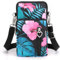 Narunii Petit Sac Téléphone Portable Femme,Sac de téléphone Portable Bandoulière Portefeuille Poche,Crossbody Pochette Sacoche Running (Amaryllis)