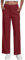 GRECERELLE Palazzo Hose Damen Elegante Locker Weites Bein Hose Taille Dehnbar Lounge Hose mit Taschen (Vintage Rot, L)