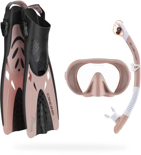 Cressi Musa Explorer Set Snorkeling Sets, Roségold, S/M