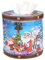 Weihnachts-Taschentuchbox-Abdeckung, Weihnachts-Taschentuchhalter - Niedliche Taschentuchbox-Abdeckung - Weihnachts-Auto-Taschentuch-Zylinder-Taschentuchhalter-Boxen für die Weihnachtsdekoration