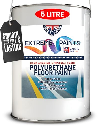 TRADE SUPPLIES UK - Extreme Polyurethane Floor Paint. Durable, Premium-Grade Paint for Concrete, Wood, Garage, Outdoor & Indoor Floors - Dark Green, 5L