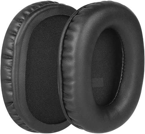 Ersatz Ohrpolster Kompatibel mit Logitech G Pro, G Pro X, G433, G233 Gaming-Headset Ohrenschützer Atmungsaktives Mesh+Memory Schwamm Kopfhörer Proteinhaut Abdeckung (Schwarz,1:1)
