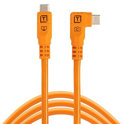 Tether Tools TetherPro Optima 10G USB-C Câble de transfert de données | Câble droit vers droit | Technologie de signal TetherBoost | Reconnaissance immédiate de la caméra | Transfert de données