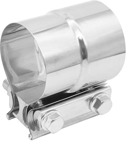 Collier de Raccordement d'Échappement Krtopo - Collier de Serrage en Acier Inoxydable Universel Élargi pour Pot d'Échappement Convertisseur Catalytique Réducteur de Tubulure Turbo (51MM à 54MM)
