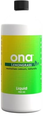 ONA Liquid 922ml Lemongrass - Natural Odour Neutraliser - Eliminate Odours Safely, Naturally and Permanently