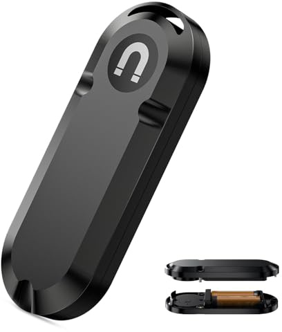 Langlebige Tracker Tag (1 Stück bis zu 10 Jahre, Verwendung von AA-Batterien), kompatibel mit iPhone iPad Find My, magnetische und Selbstklebende, Gegenstandsfinder für Auto, Ausrüstung, Gepäck