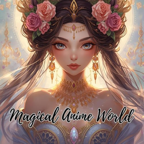 Magical Anime World - Das ultimative Anime Malbuch | Band 1: 63 Seiten Anime & Manga Malbuch für Jugendliche & Erwachsene - Entspannen, Ausmalen & Kreativ sein | Mit schwarzen Rückseiten