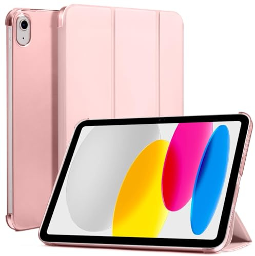 CoBak Case for for iPad A16 11th Gen 11 /10th Gen 10.9 | For 2025/2022 Model, Trifold Stand, Auto Wake/Sleep, Pink