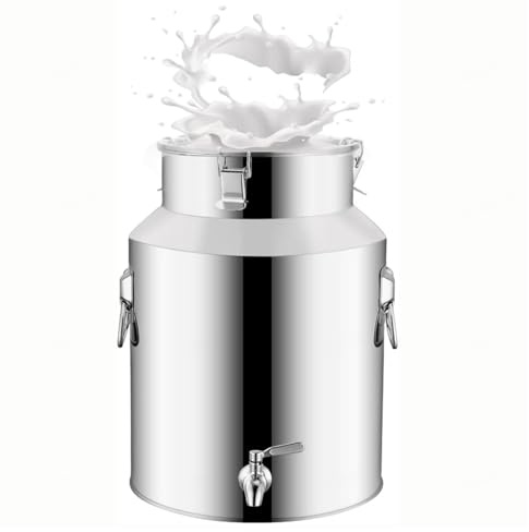 201 Bidon Inox 5 Litres Avec Robinet Bidon a Lait Ancien Pour Huile Et Aliments Pour Stockage Plusieurs Capacités Sont Disponibles,Capacity-5Liters