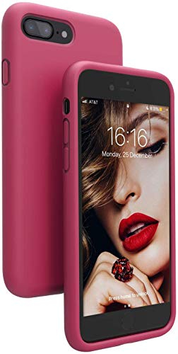 JASBON iPhone 8 Plus Hülle, iPhone 7 Plus Hülle, iPhone 7/8 Plus Silikon Handyhülle Schutzhülle Bumper Case Schutz vor Stoßfest/Scratch Cover für iPhone 7/8 Plus Rosa