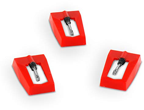 Victrola ITNP-Y1 3 Pack Turntable Replacement Needles for Portable Suitcase Record Player White