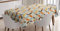 ABAKUHAUS Geometrisch Tischdecke, Abgewinkelt Cyclic Tile, Schmutzabweisend Pflegeleicht Waschbar Druck Mit Klaren Farben ohne Verblassen, 140 x 170 cm, Braun Grau