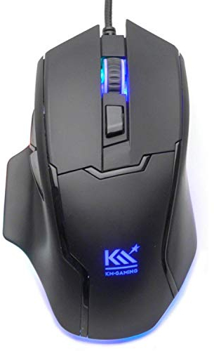 KM-Gaming K-GM4 optische RGB 12.000cpi Gaming Maus USB [Pixart PMW3360 Sensor / 50G / Metal Frame/Omron Schalter/programmierbar]
