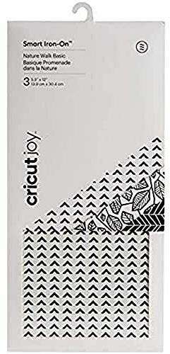 Cricut Joy Smart Iron On | Nature Walk Basic | 30.5 cm (12 ft) | 3 x Heat Transfer Vinyl Sheets (HTV) | for use with Cricut Joy