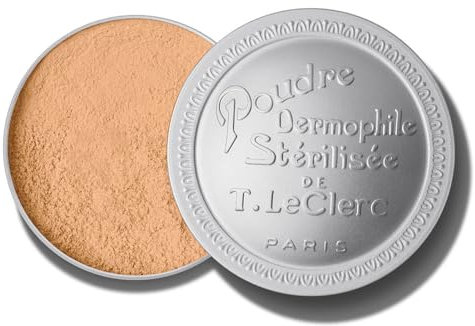 T. LeClerc – Loses Puder 25g – Natural - Mineral Puder mit Reispuder für das Gesicht – Mattierendes Loose Powder mit langem Halt, für alle Hauttypen – Vegane Formel