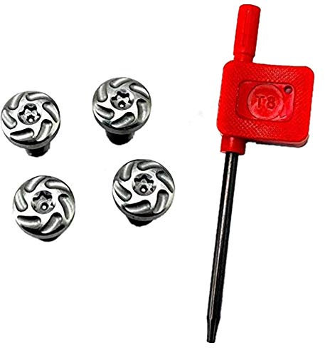 Aibote CNC Machined Stainless Steel Screws Screwdriver EDC DIY Tool Set for 1911 Gun Grips (Silver)