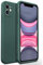 Eabhulie iPhone 11 Hülle, Slim Liquid Silikon Gel Gummi Stoßfest Anti-Scratch Schutzhülle für iPhone 11 Nachtgrün