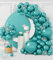 AULE Kit Arco Palloncini Verdi: 100 Pezzi Turchese Coriandoli Set Ghirlanda Palloncini Verde in Lattice Con per Compleanno Decorazione Giungla