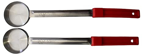 Habanerofire 2 Ounce Solid Stainless Steel Portion Control Ladle Spoon Measuring And Serving Scoop, Commercial Grade Serving Scoops [Pack of 2]