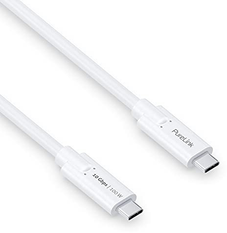 PureLink USB-C auf USB-C Kabel - 3.1 Gen 2, 5A, 10G, DP Alt Mode - iSerie - we, weiß, 1,00m, IS2510-010